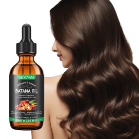 Private Label 100% Natural Organic UNREFINED Batana Oil Damaged for Men Women Scalp Care Serum MOOYAM Hair Growth Oil