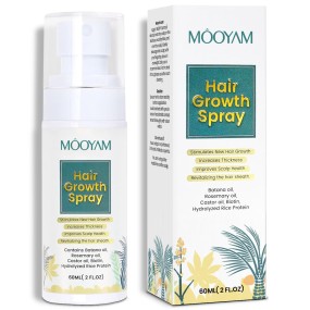 Private Label Hair Regrowth Thickening Hair Spray Natural Hair Growth Oil Spray with Batana Rosemary Biotin Caffeine