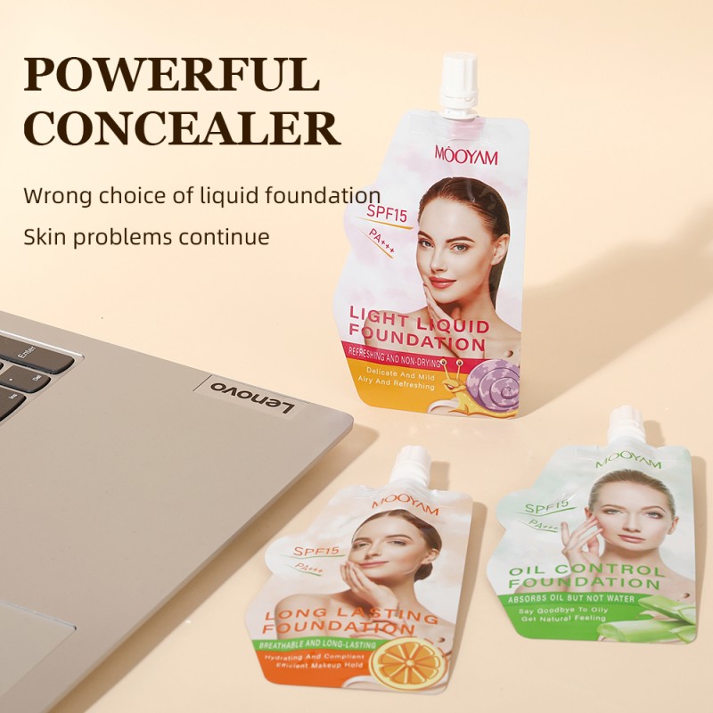 Private Label Makeup Foundation Full Coverage Liquid Foundation Wholesales Female Waterproof Foundation