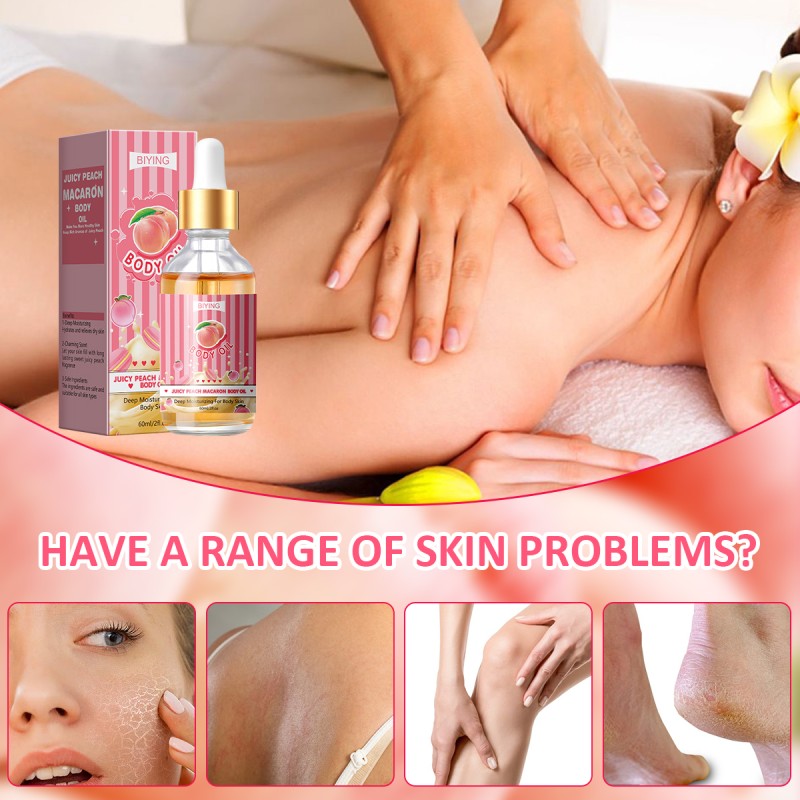 Body Juice Oil Wholesale Moisturizing Firming Pure Essential Oil for Face&Body Massage Nourishing Peach Body Oil