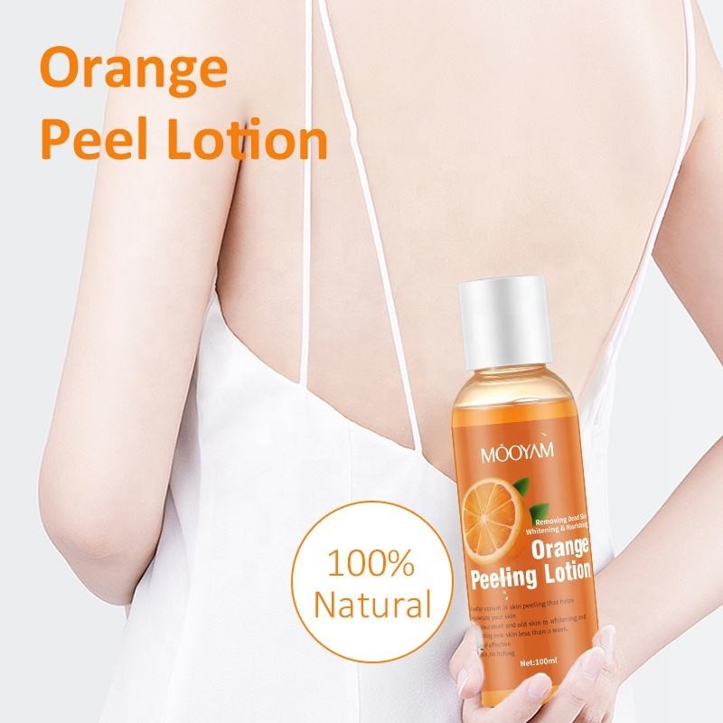 Removing Dead Skin Face Body Orange Whitening Exfoliating Instant Lightening Brightening Peeling Lotion