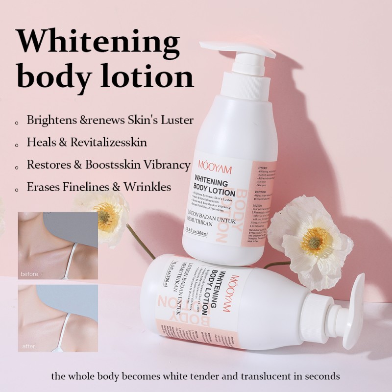 High Quality Wholesale Private Label Luxury Moisturizing Nourishing Lightening Natural Skin Whitening Body Lotion