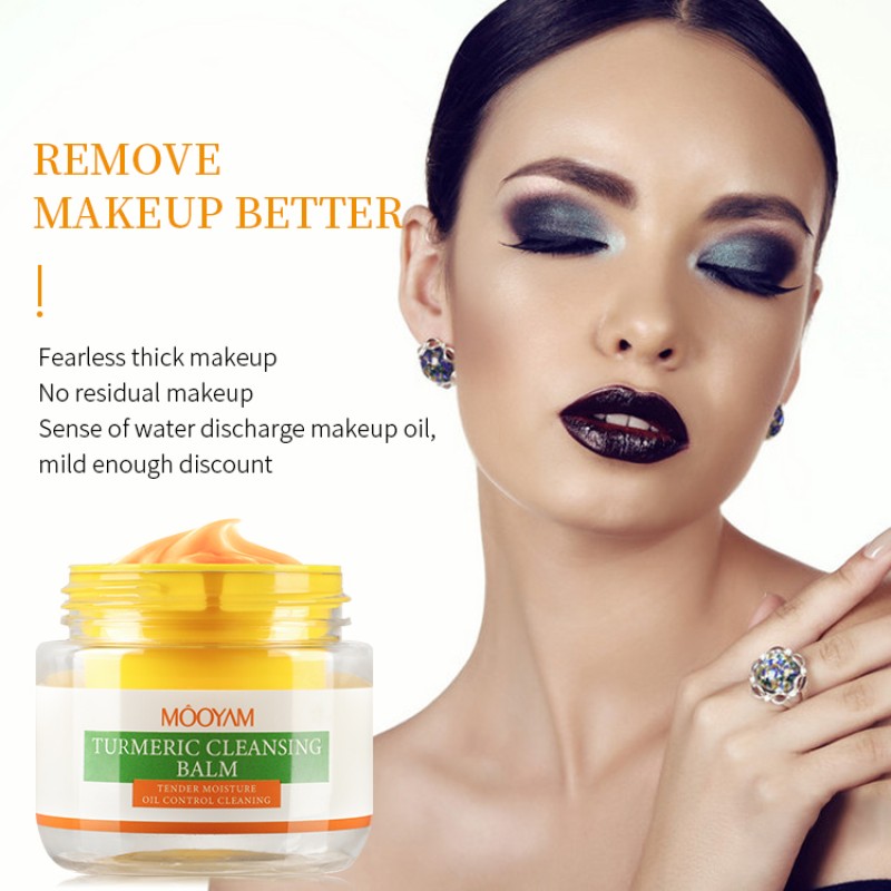 Wholesale Private Label Natural Organic Makeup Meltaway Cream Face Cleansing Cream Turmeric Cleansing Balm