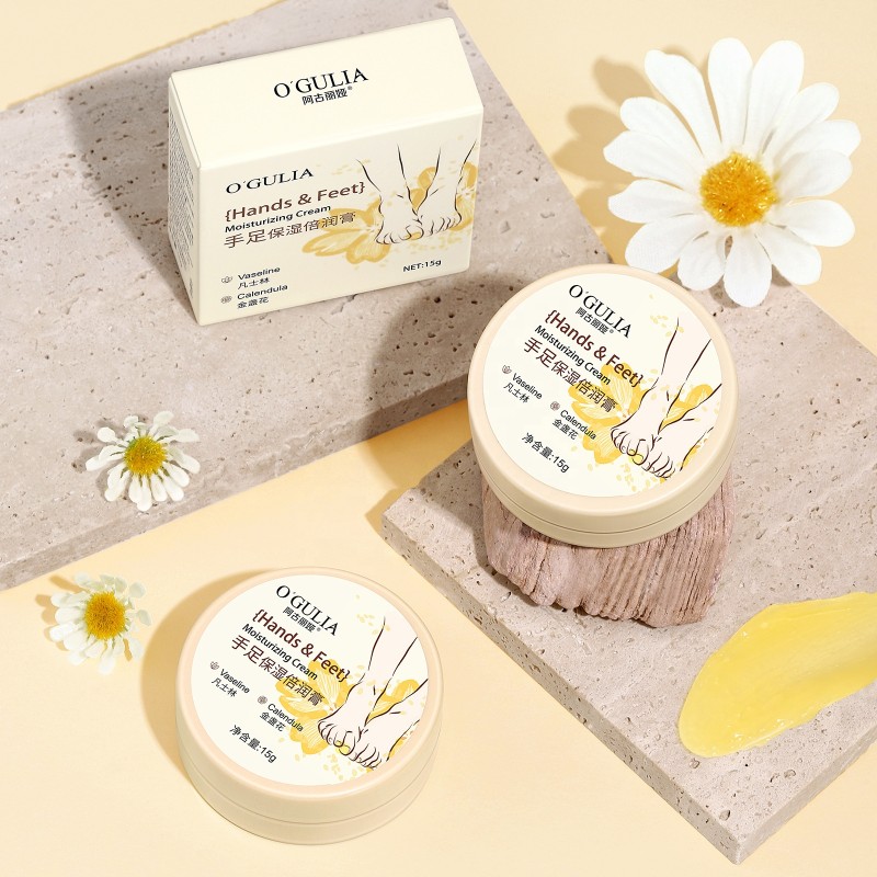 Hand and Foot Moisturizing Cream Calendula Extract Anti-Drying Crack Foot Cream Heel Cracked Repair Feet Cream