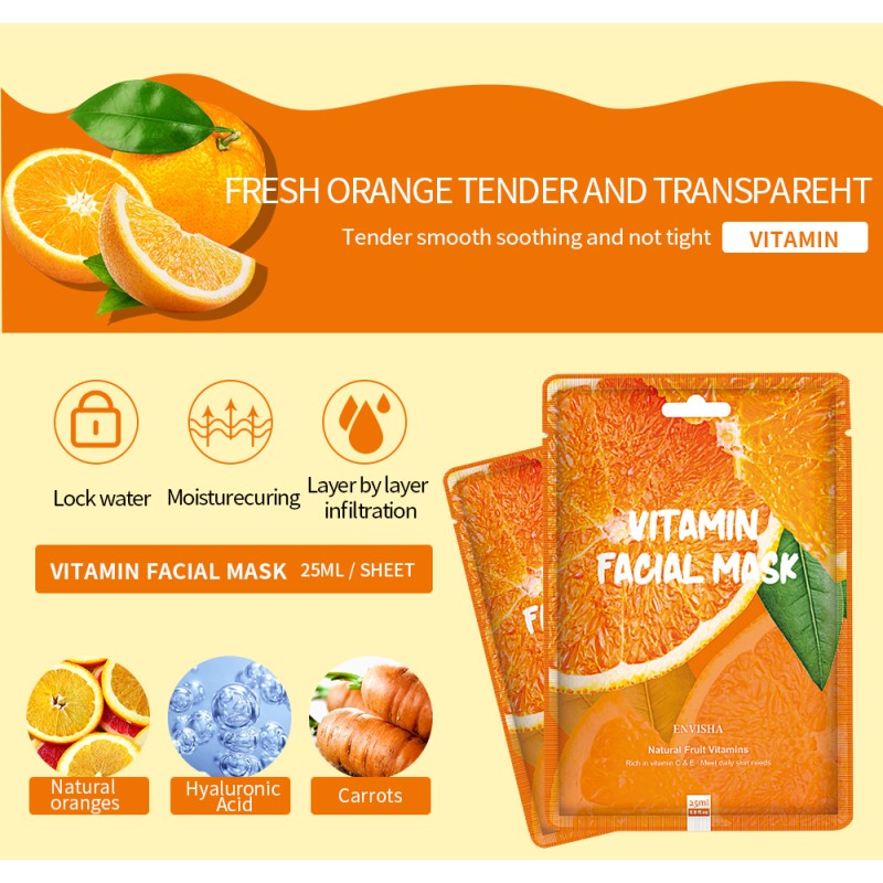 Facial Mask Sheet Manufacturer - Private Label Pure Natural Anti Aging Fruit Mask