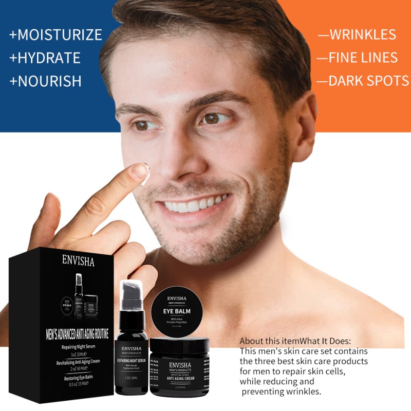 Men's Skin Care Gift Set Manufacturer - Organic Anti-Aging Dark Circles Firming Serum Set