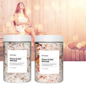 Bath Sea Salts Factory - Private Label Custom Packaging Natural Pink Bath Sea Salts