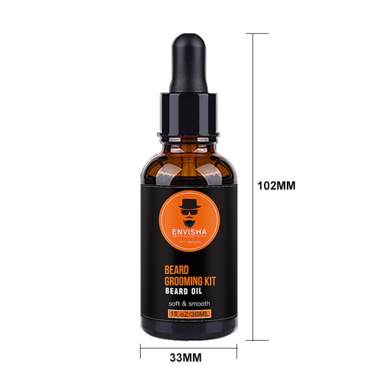 Beard Growth Oil Set Manufacturer - 100% Natural Private Label 4 Pcs Beard Oil Set