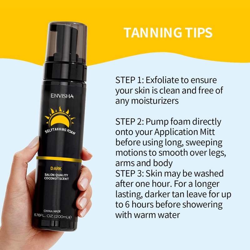 Self Tanning Spray Mousse Manufacturer - Private Label Sweat Proof Instant Sun Shower Mousse