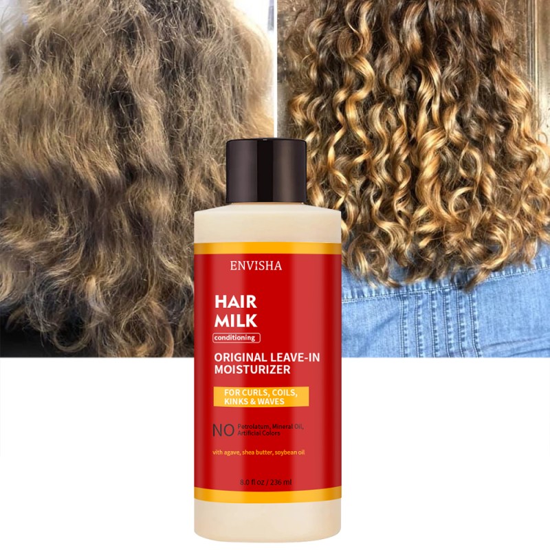 Hair Relaxer Milk Cream Manufacturer - Private Label Herbal 4 in 1 Combing Leave-in Conditioner