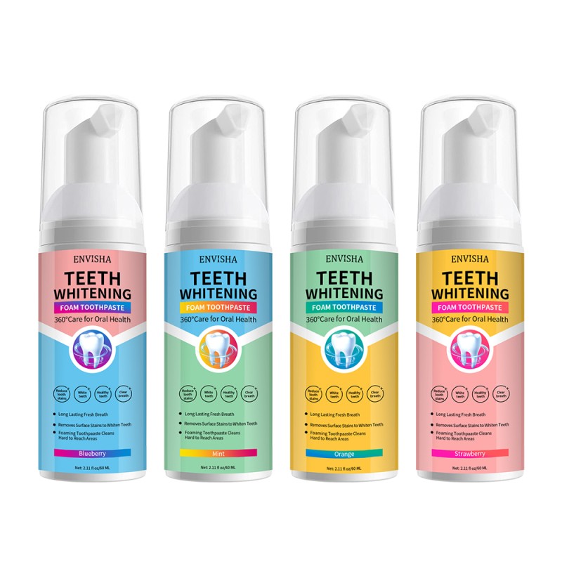 Kids Foam Toothpaste Factory - Organic Vegan Toddler Low Fluoride Anti Cavity Cleaning Mousse