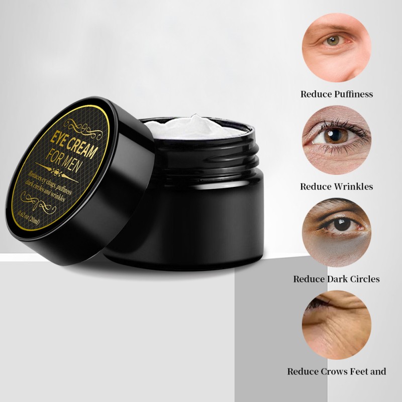 Men Eye Cream Factory - Wholesale Natural Vegan Smooth Fine Lines Restore Eye Bags Cream