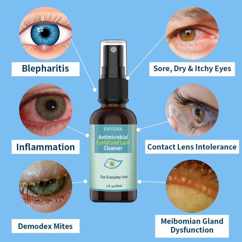 Eyelid Cleanser Spray Manufacturer - Fast Acting Soothing Vegan Eyelid Lash Cleaning Spray