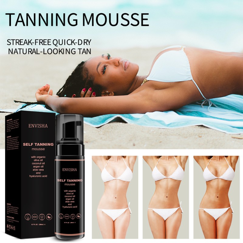 Tanning Foam Mousse Factory - Organic Portable Vegan Spray Tan Cream Bronzer Mousse