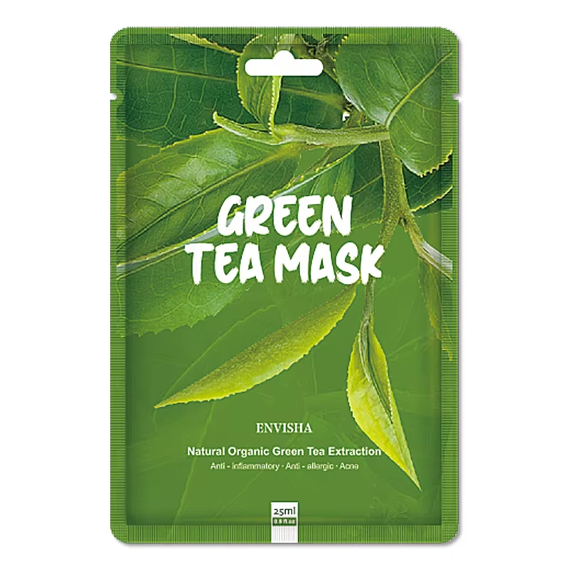 Facial Mask Factory - Custom Logo Herbal Anti-wrinkle Whitening Green Tea Mask