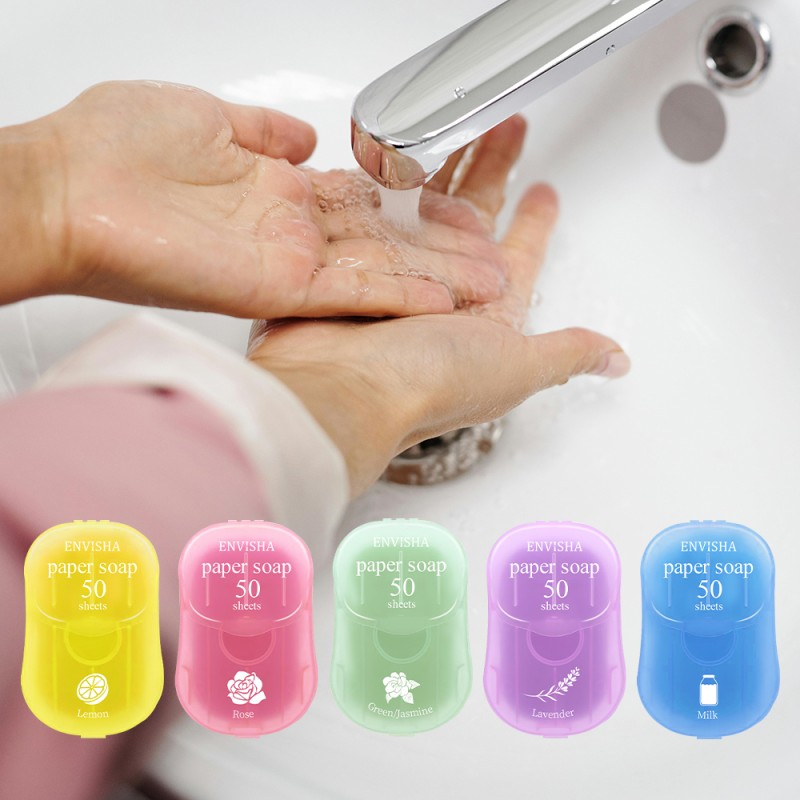Paper Soap Sheets Manufacturer - Mini Portable Disposable Foaming Hand Washing Soap Sheets