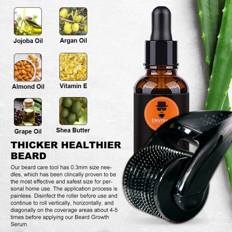 Beard Growth Oil Set Manufacturer - 100% Natural Private Label 4 Pcs Beard Oil Set
