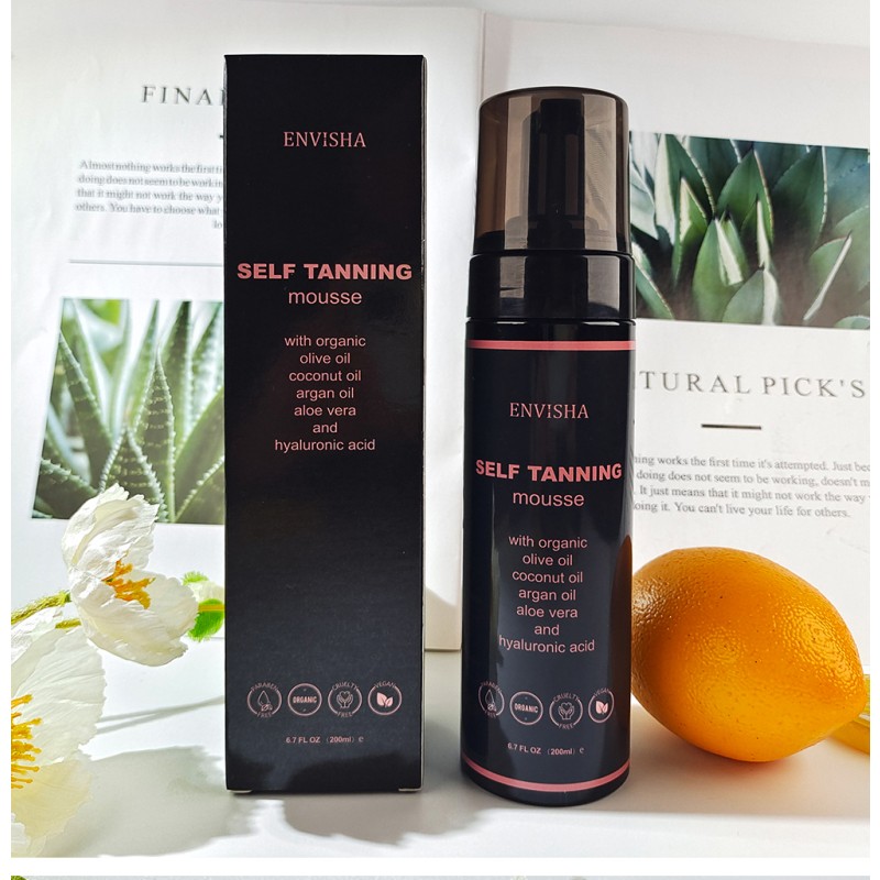 Tanning Foam Mousse Factory - Organic Portable Vegan Spray Tan Cream Bronzer Mousse