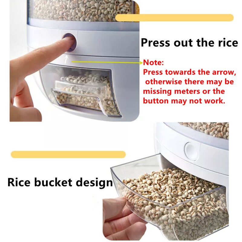 Cereal Dispenser Manufacturer - 6 in 1 Moisture Proof Container
