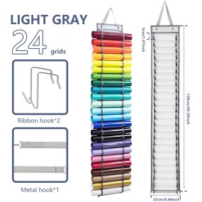 Vinyl Roll Organizer Manufacturer - 24 Pocket Hanging Rack OEM