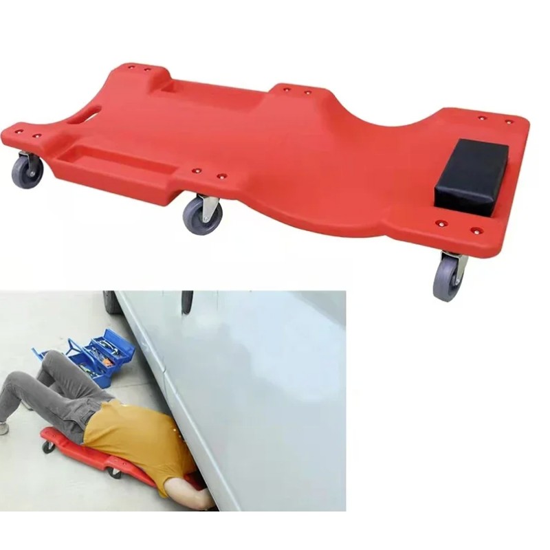 Car Lying Board Manufacturer - Red Black Repair Skateboard