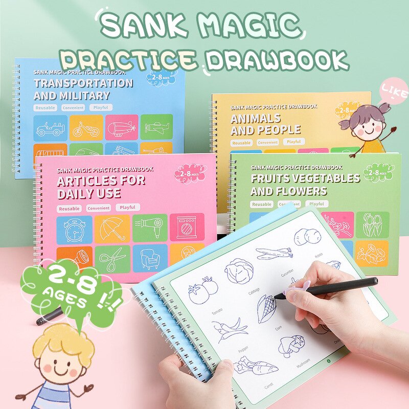 Drawing Practice Book Factory - Grooved Control Training Notebook