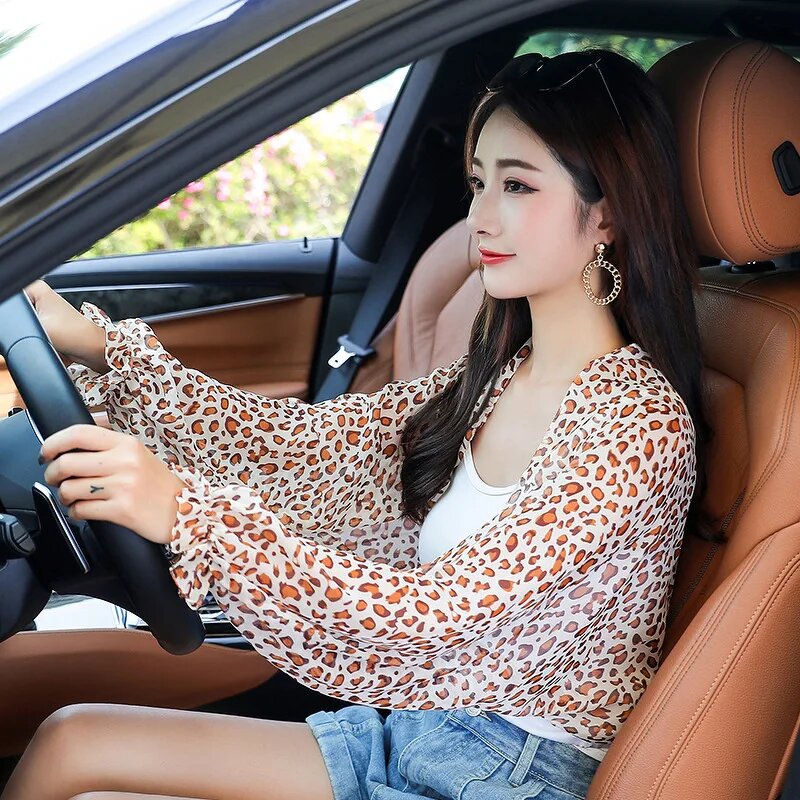 Chiffon Scarf Factory - UV Protection Long Sleeves Shawl