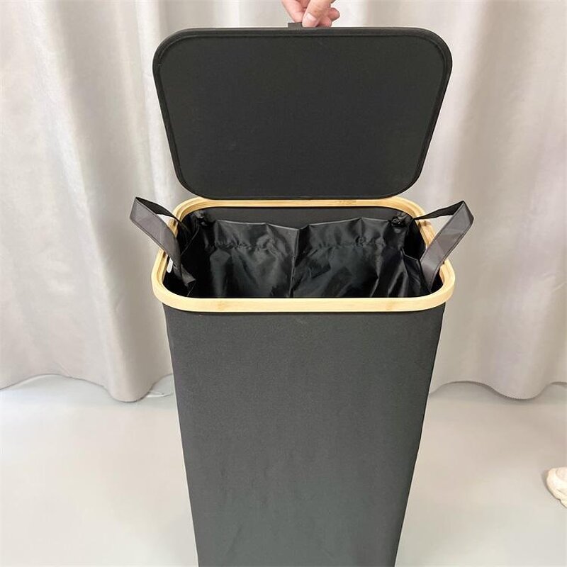 Foldable Laundry Basket Supplier - 100 Liter with Lid Design