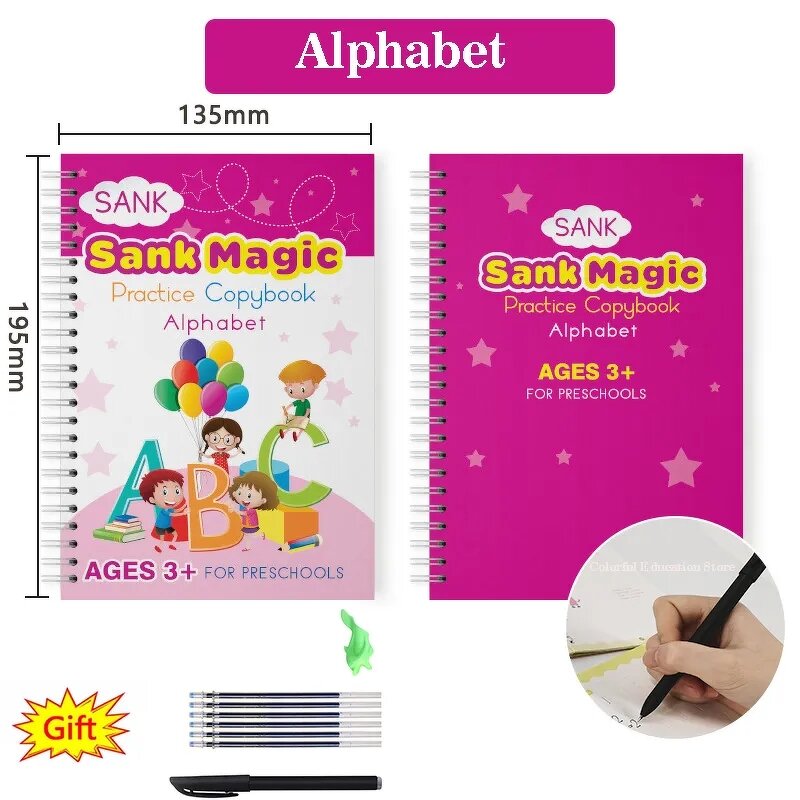 Magic Copybook Factory - Reusable Alphabet Practice Book