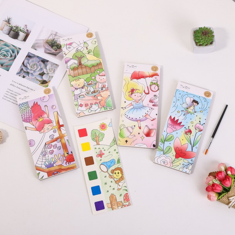 Watercolor Paint Book Supplier - 12 Sheets Montessori Learning Toy