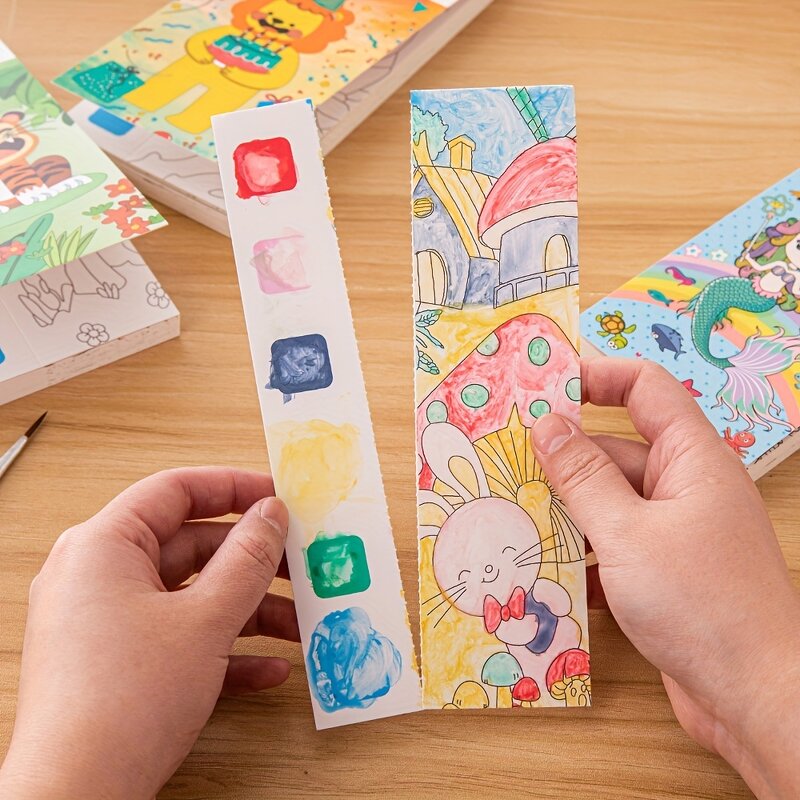 Graffiti Coloring Book Factory - 6 Themes Pocket Toys with Brush