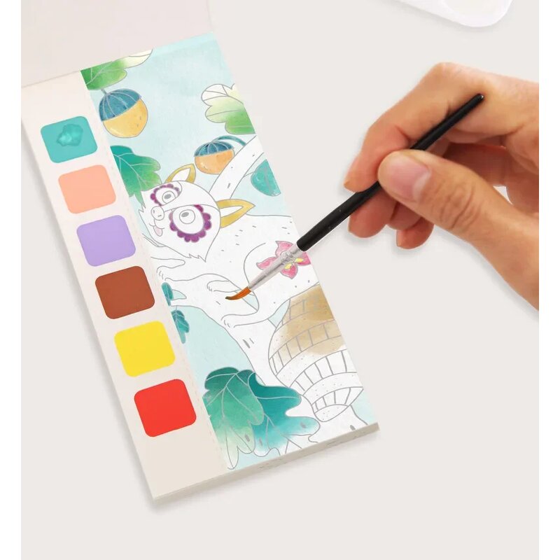 Watercolor Painting Book Manufacturer - Mini Card Shape Coloring Toys