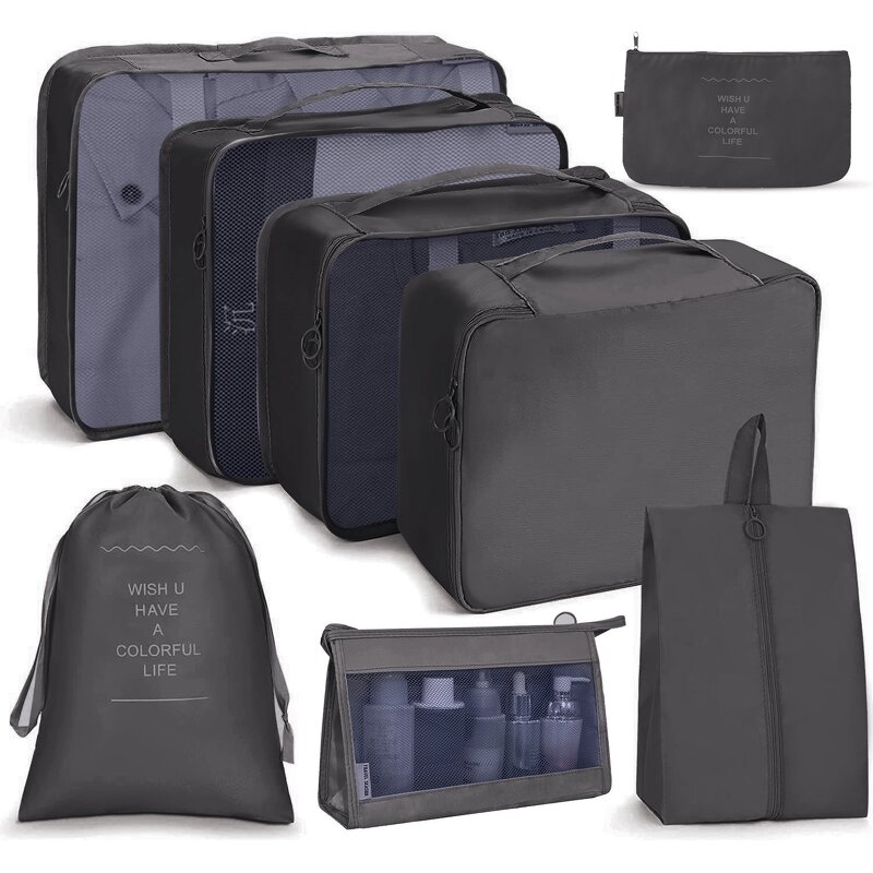 Storage Bags Manufacturer - 8-Piece Set Waterproof Zipper