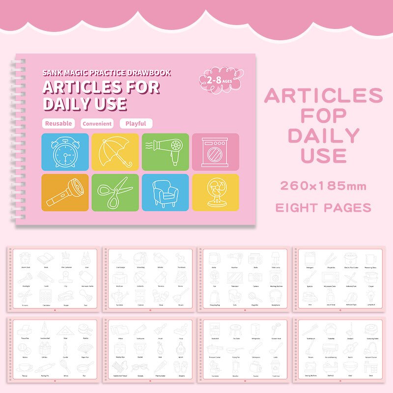 Drawing Practice Book Factory - Grooved Control Training Notebook
