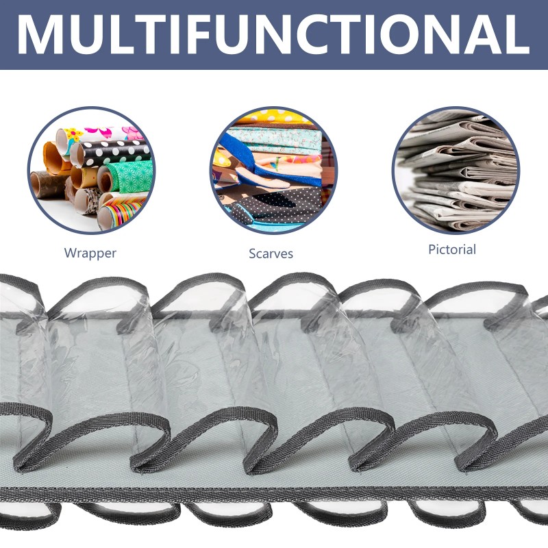 Vinyl Roll Organizer Manufacturer - 24 Pocket Hanging Rack OEM