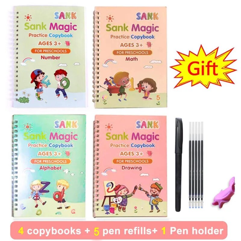 Magic Practice Book Factory - Reusable Writing Copybook for Kids