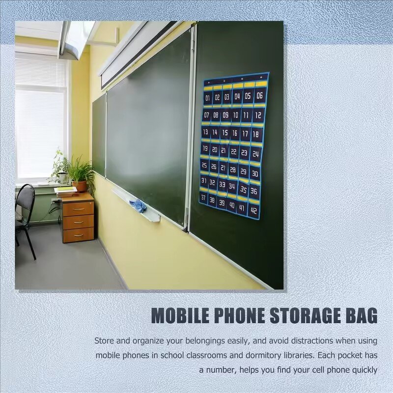 Cell Phone Organizer Supplier - Numbered 42 Pockets Hanging Bag