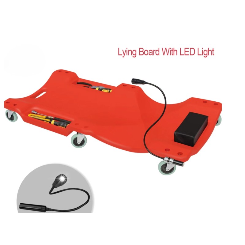 Car Lying Board Manufacturer - Red Black Repair Skateboard