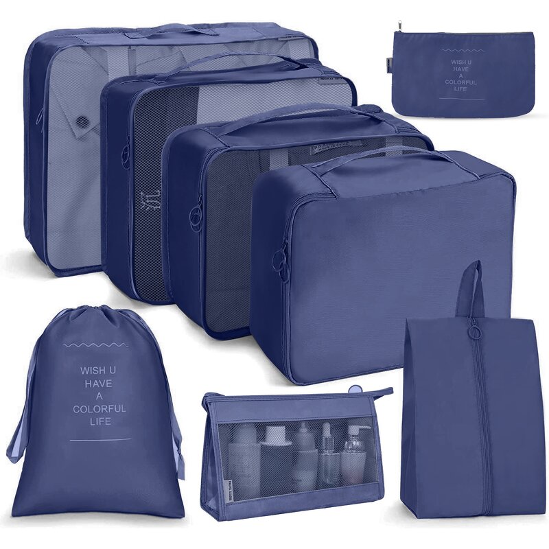 Storage Bags Manufacturer - 8-Piece Set Waterproof Zipper