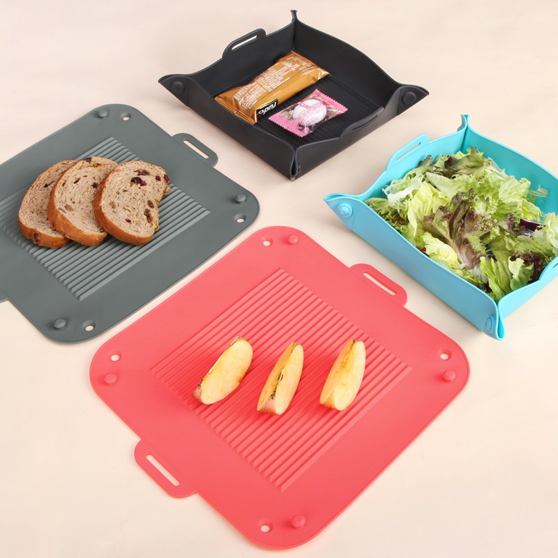 Silicone Baking Mat Manufacturer - Square Air Fryer Liner Tray