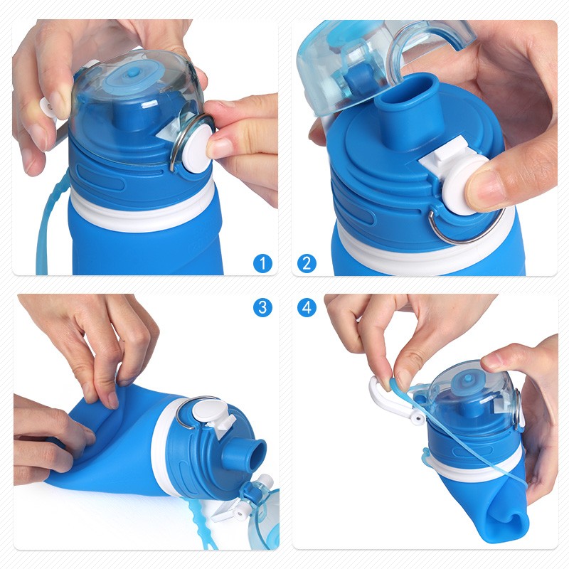 Collapsible Water Bottle Manufacturer - Foldable Bottle with PP Lid