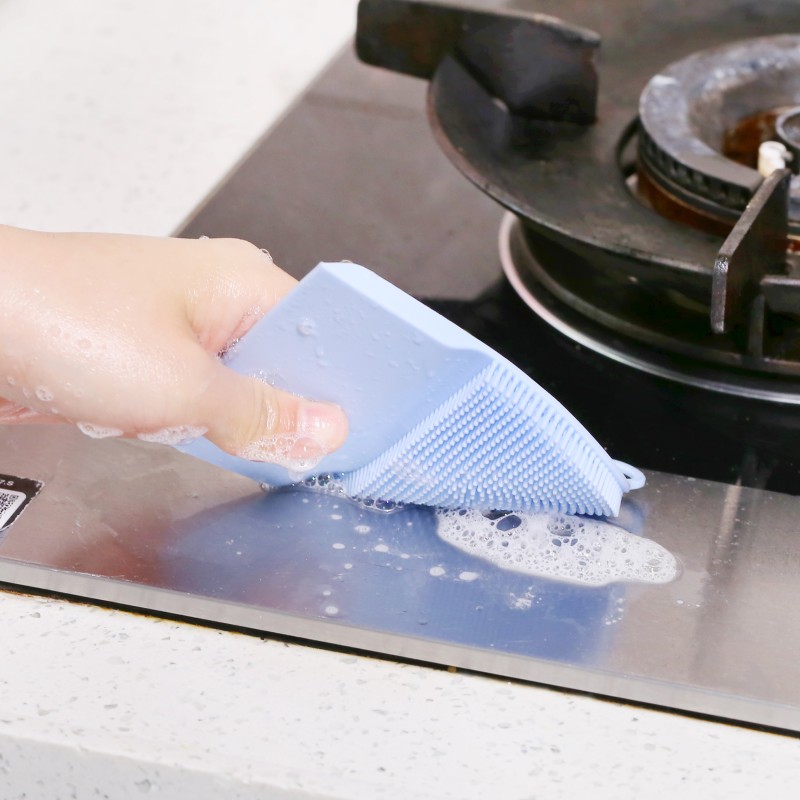 Mini Cleaning Brush Manufacturer - Silicone Door Brush Set