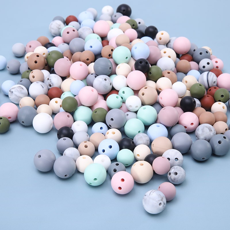 Baby Teething Beads Manufacturer - Alphabet Heart Shaped Beads