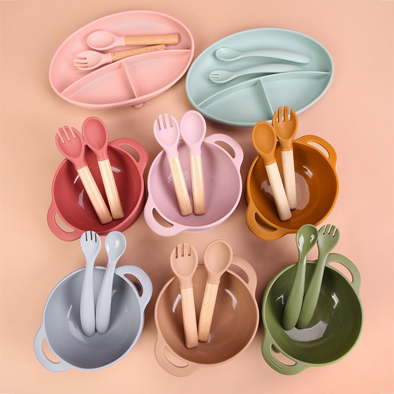 Baby Feeding Set Manufacturer - BPA Free Silicone Plate Bowl Spoon