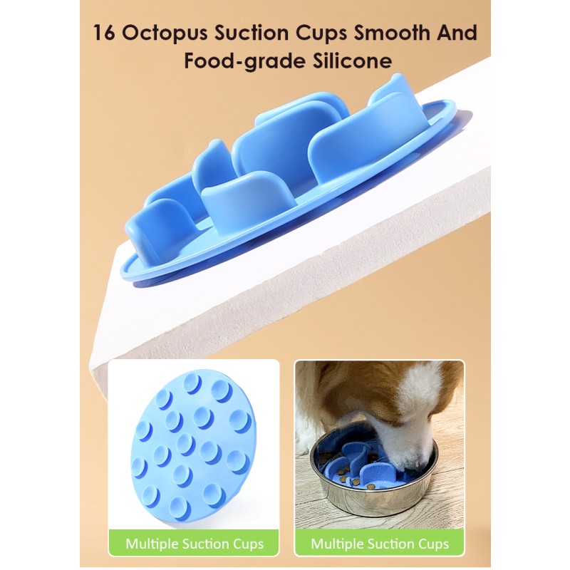 2 in 1 Pet Food Bowl Manufacturer - Portable Silicone Slow Feeder