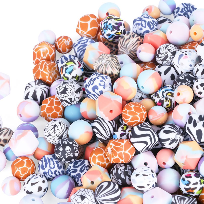 Baby Teething Beads Manufacturer - Alphabet Heart Shaped Beads