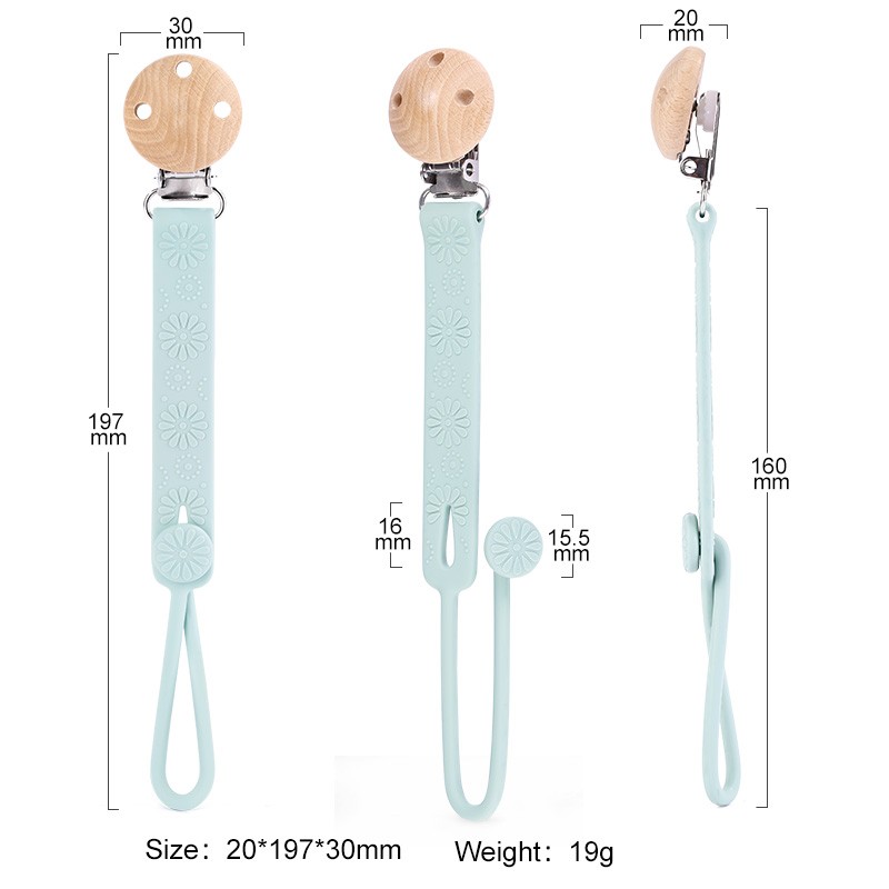 Baby Pacifier Clip Manufacturer - Eco Friendly Wood Metal Clip