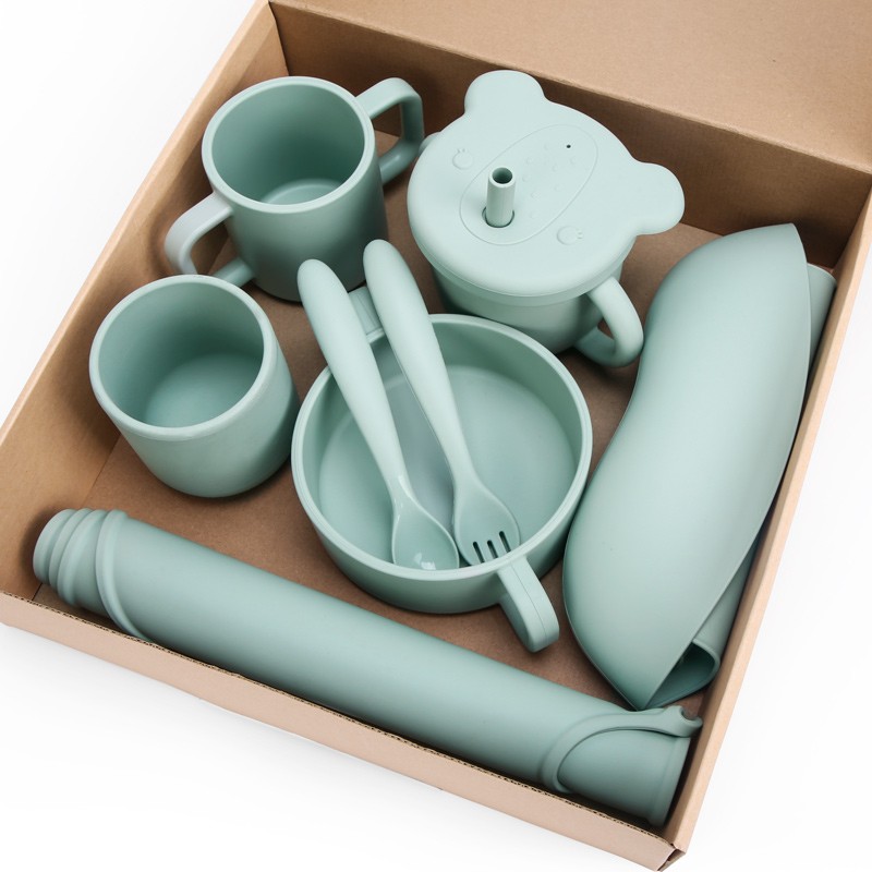 Baby Feeding Set Manufacturer - BPA Free Silicone Plate Bowl Spoon