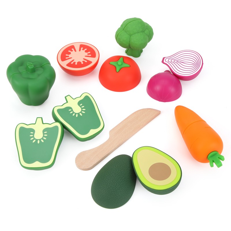 Wooden Play Kitchen Set Manufacturer - Magnetic Pretend Cutting Toy