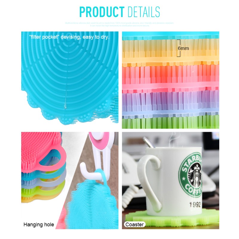 Kitchen Scrub Brush Manufacturer - Silicone Cleaning Brush Set